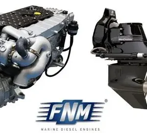 FNM - NEW FNM 42HPEP-350 350hp Marine Diesel Engine & Mercruiser Bravo 3 Sterndrive Package
