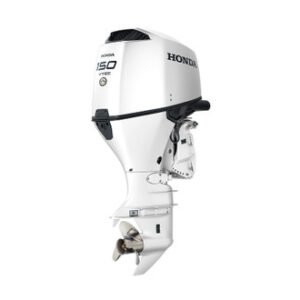 Honda 150hp White Outboard | Remote Mechanical, Electric Start, 25" Shaft, Counter Rotation | BF150DXCRA