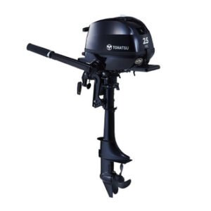 Tohatsu 2.5hp Outboard | Tiller, Manual Start, 15" Short | MFS2.5CS