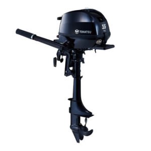 Tohatsu 3.5hp Outboard | Tiller, Manual Start, 15" Short | MFS3.5CS