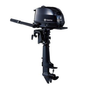 Tohatsu 4hp Outboard | Tiller, Manual Start, 20" Long | MFS4DDL