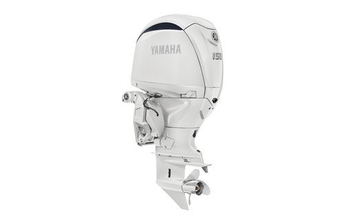 Yamaha 150hp White DEC Outboard | Digital Electronic Controls, 25" Shaft, Counter Rotation | LF150XSA2