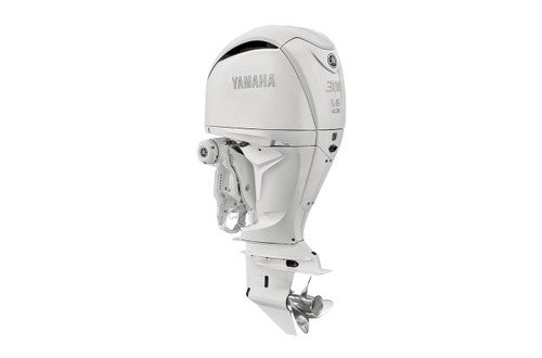Yamaha 300hp White DEC Outboard | Digital Electronic Controls, 30" Shaft, Counter Rotation | LF300UCB2